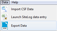 Sitelog Import